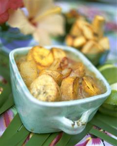 Caribbean sweet potato gratin with plantains (1)