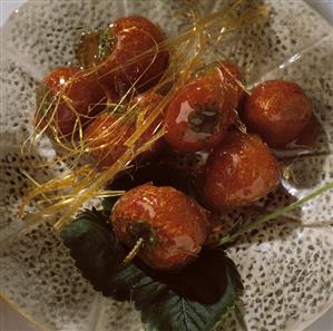 Strawberry croquembouche
