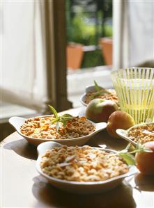 Peach and apricot crumble with vervain(1)