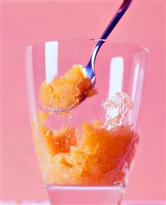 Melon Sorbet in a Glass