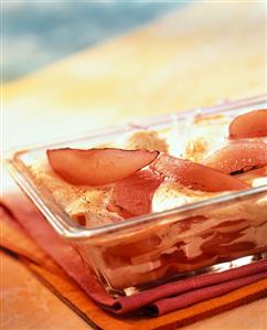 Fruit lasagne with port and cinnamon