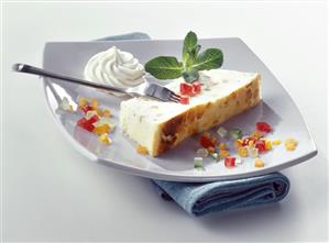 Ricotta slice with candied fruits