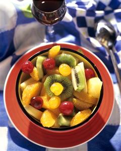 A bowl of fruit salad