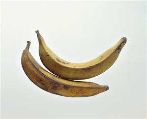 Two ripe plantains (cooking bananas)