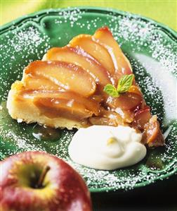 A piece of apple tart