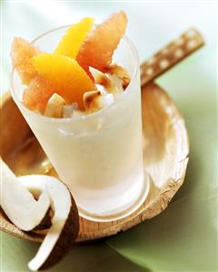 Coconut quark with citrus fruits (1)