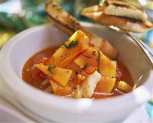 Fish soup with papaya from Bermuda (2)