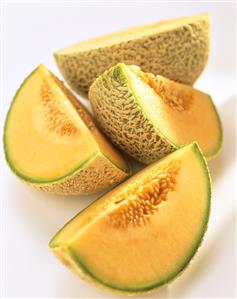 Wedges of Cantaloupe