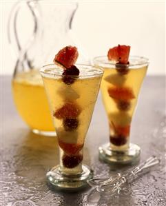 Chilled fruit cocktail