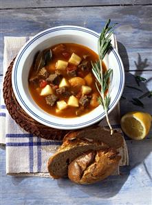 Celery stew with beef