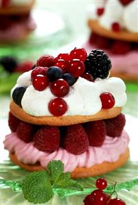 A raspberry tart