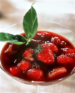 Strawberries with balsamic vinegar