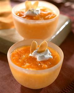 Mango and apricot compote