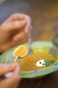 Cold carrot soup