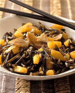 Wild rice with mango