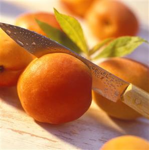 Halving apricots