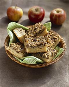 Apple and poppyseed slice