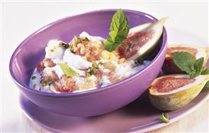 Fig and banana mousse