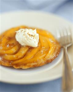 Caramelised mango tartlet