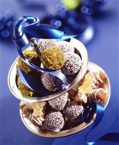 Assorted sweets on a tiered stand