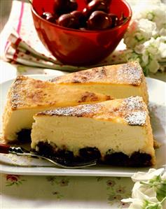 Cherry quark cake from Switzerland (1)