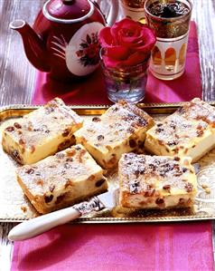 Cheesecake with dates, Moroccan style. Receta disponible.