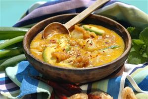 Locro de Papa (potato stew with avocado from Ecuador, 1)