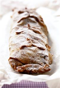 Whole apple strudel