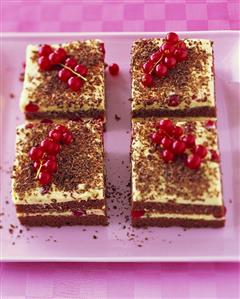 Chocolate redcurrant cake