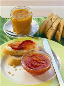 Pumpkin and plum jam, pumpkin ketchup