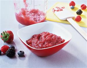 Berry puree for baby