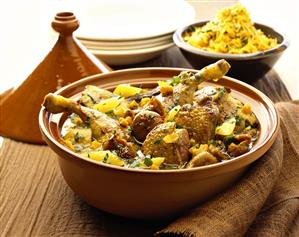 Duck tajine with figs. Receta disponible.