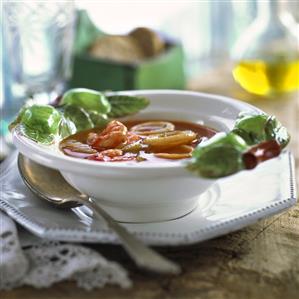 Minestra ai frutti di mare (Seafood soup, Italy)