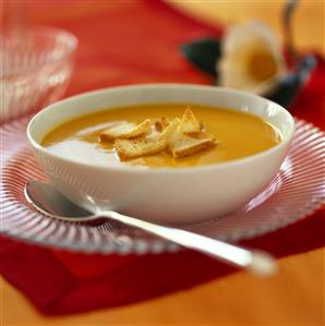 Creamed carrot soup