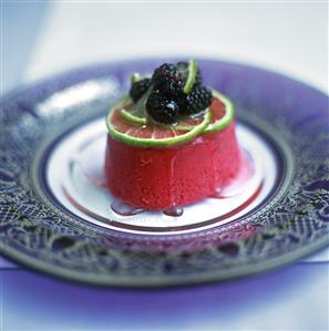 Blackberry and lime mousse (2)