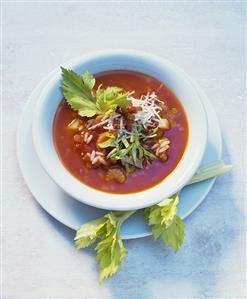 Minestrone with rice