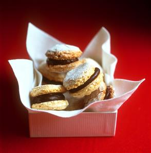 Hazelnut chocolate biscuits