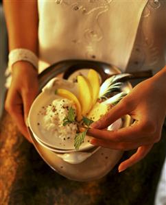 Sticky rice with fresh mango