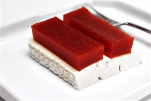 Guava dessert with soft cheese (Romeo e Julieta, Brazil)