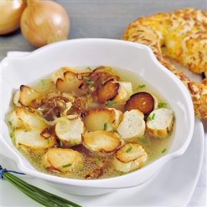 Pretzel soup