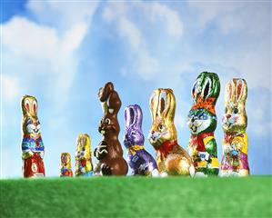 Chocolate Easter bunnies