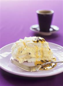 Passion fruit Pavlova