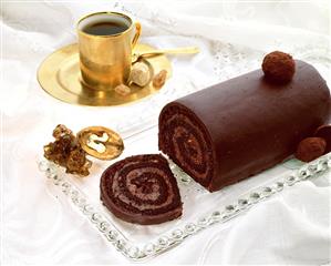 Chocolate truffle roll