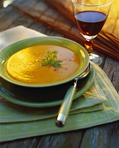 Velouté de Potimarron (pumpkin soup, France)