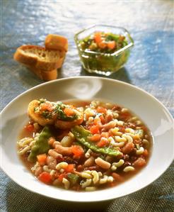 Soupe de pistou (soup with basil paste, Provence)