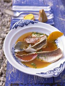 Bouillabaisse (fish soup, Provence, South of France)