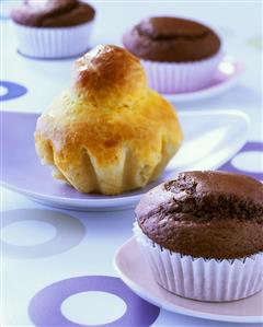 Brioche and cappuccino muffins