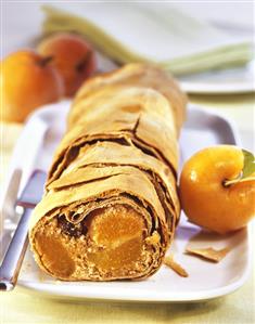 Apricot strudel