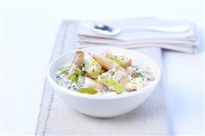 Haddock chowder (creamy haddock soup)