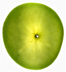 A 'Granny Smith' apple (close-up)